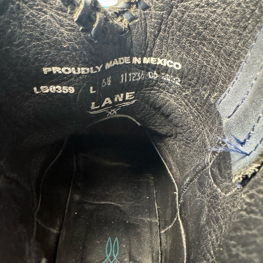 Lane Women's Blue Ankle Boots Size 6 1/2 - Picture 5 of 6